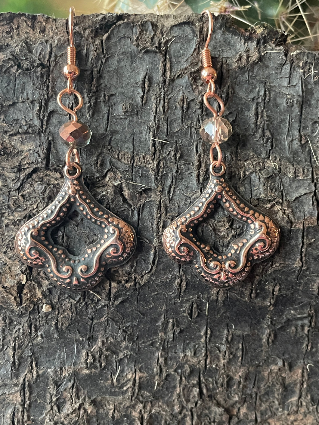 Arabesque Copper Earrings