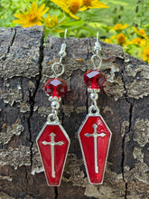 Load image into Gallery viewer, Coffin Earrings