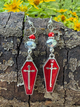 Load image into Gallery viewer, Coffin Earrings