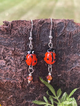 Load image into Gallery viewer, Lady Bug Earrings
