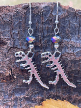 Load image into Gallery viewer, T-Rex Skeleton Earrings