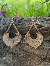 Load image into Gallery viewer, Copper Chandelier Earrings