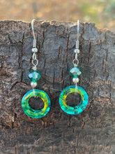 Load image into Gallery viewer, Crystal Hoop Earrings