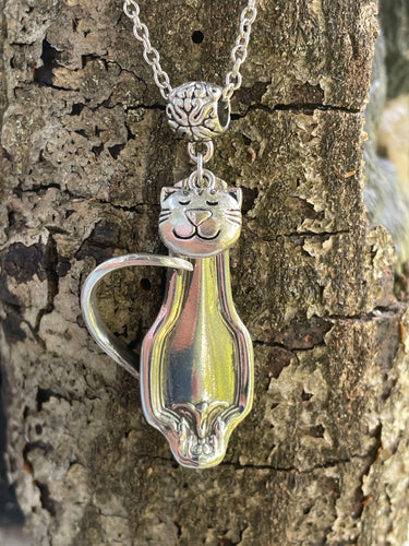 Cat Silverware Necklace