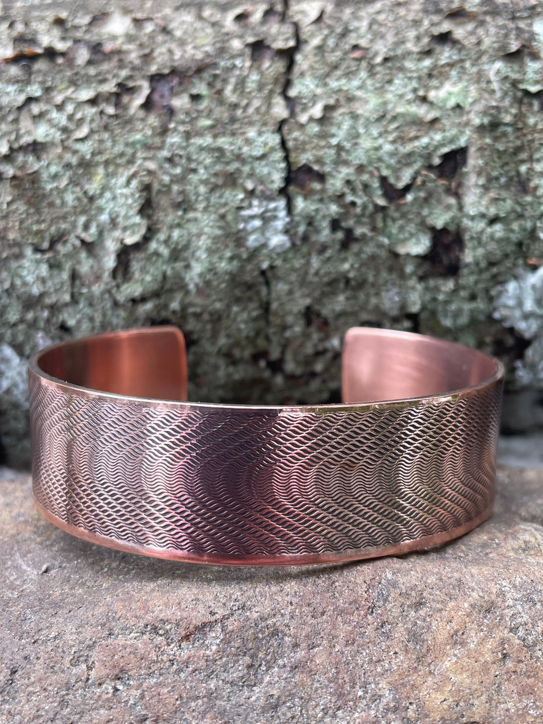Copper Cuff Bracelet Mirage Wave