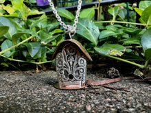 Load image into Gallery viewer, Handmade Bird House Necklace