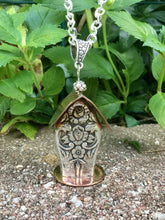 Load image into Gallery viewer, Handmade Bird House Necklace