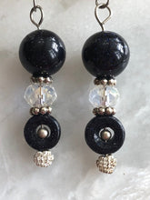 Load image into Gallery viewer, Blue Goldstone Earrings