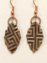 Load image into Gallery viewer, Copper Earrings Leaf