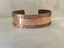 Load image into Gallery viewer, Copper Cuff with Scenic Trim