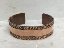 Load image into Gallery viewer, Copper Cuff with Scenic Trim
