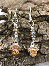 Load image into Gallery viewer, Crystal Paw Earrings