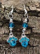 Load image into Gallery viewer, Crystal Paw Earrings