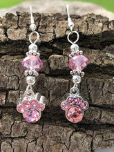 Load image into Gallery viewer, Crystal Paw Earrings