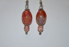 Load image into Gallery viewer, Fire Agate Necklace and Earring Set