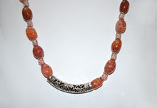Load image into Gallery viewer, Fire Agate Necklace and Earring Set