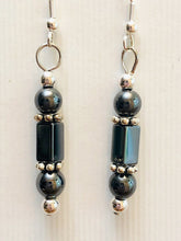 Load image into Gallery viewer, Hematite Earrings Geometric