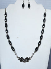 Load image into Gallery viewer, Hematite Necklace and Earrings Set