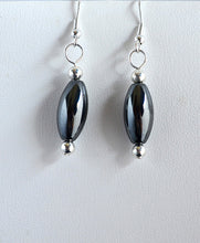 Load image into Gallery viewer, Hematite Necklace and Earrings Set