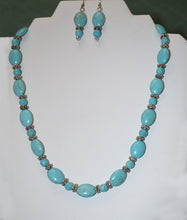 Load image into Gallery viewer, Howlite Necklace and Earrings Set