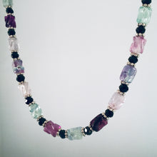 Load image into Gallery viewer, Flourite Necklace And Earring Set