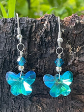 Load image into Gallery viewer, Butterfly Crystal Earrings