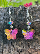 Load image into Gallery viewer, Butterfly Crystal Earrings