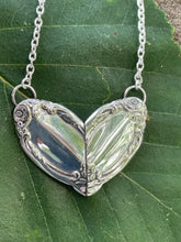 Load image into Gallery viewer, Silverware Heart Necklace Chatelaine