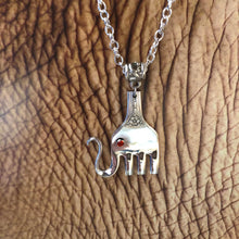 Load image into Gallery viewer, Fork Elephant Necklace