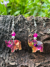 Load image into Gallery viewer, Crystal Elephant Earrings