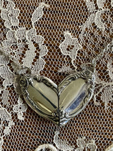 Load image into Gallery viewer, Silverware Heart Necklace Chatelaine