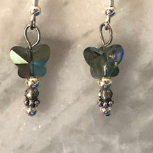 Load image into Gallery viewer, Butterfly Earrings Crystal