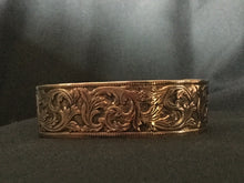 Load image into Gallery viewer, Copper Cuff Bracelet with swirls