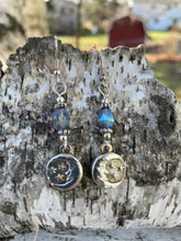 Load image into Gallery viewer, Moon &amp; Star Earrings