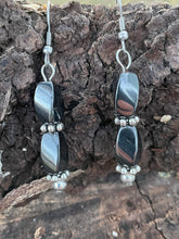 Load image into Gallery viewer, Hematite Double Twist Earrings