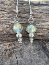 Load image into Gallery viewer, Cream Crystal Earrings