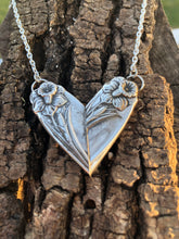 Load image into Gallery viewer, Daffodil Silverware Heart Necklace