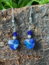 Load image into Gallery viewer, Crystal Heart Earrings