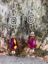Load image into Gallery viewer, Ruby Teardrop Earrings