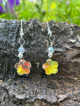 Load image into Gallery viewer, Crystal Flower Earrings