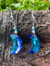 Load image into Gallery viewer, Crystal Moon Earrings