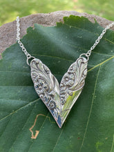Load image into Gallery viewer, Silverware Heart Necklace Evening Star