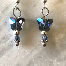Load image into Gallery viewer, Butterfly Earrings Crystal
