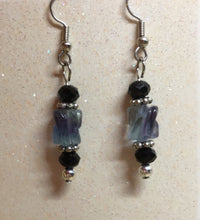 Load image into Gallery viewer, Flourite Necklace And Earring Set