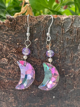 Load image into Gallery viewer, Crystal Moon Earrings