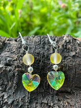 Load image into Gallery viewer, Crystal Heart Earrings