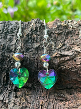 Load image into Gallery viewer, Crystal Heart Earrings