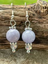 Load image into Gallery viewer, Light Purple Quartz Necklace and Earrings Set
