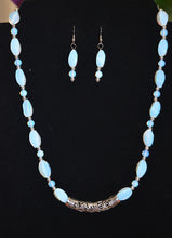 Load image into Gallery viewer, Sea Opal Necklace and Earrings Set