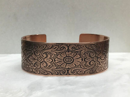 Segmented Copper Cuff Bracelet